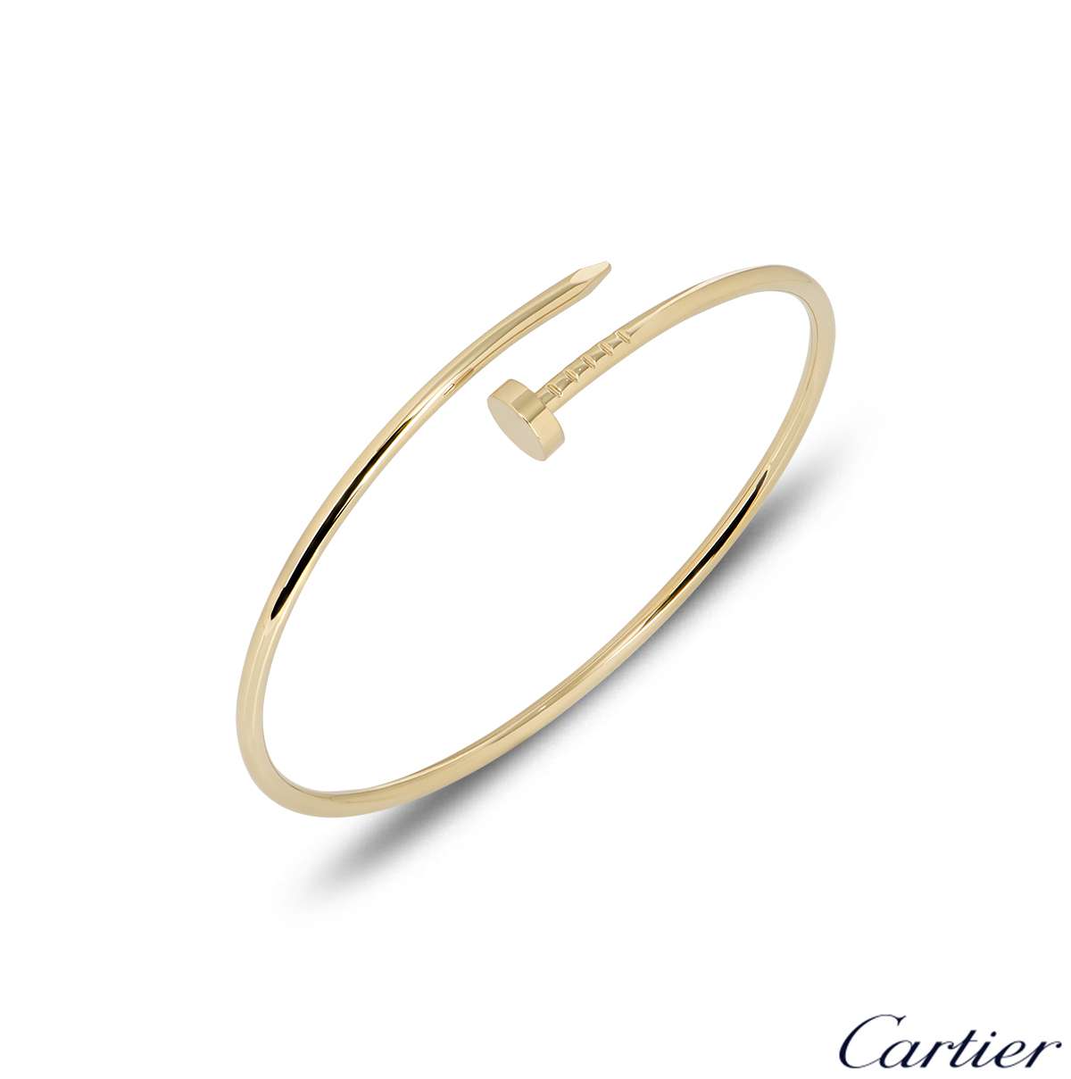 Cartier Yellow Gold Plain Juste Un Clou SM Bracelet Size 19 B6062619 ...